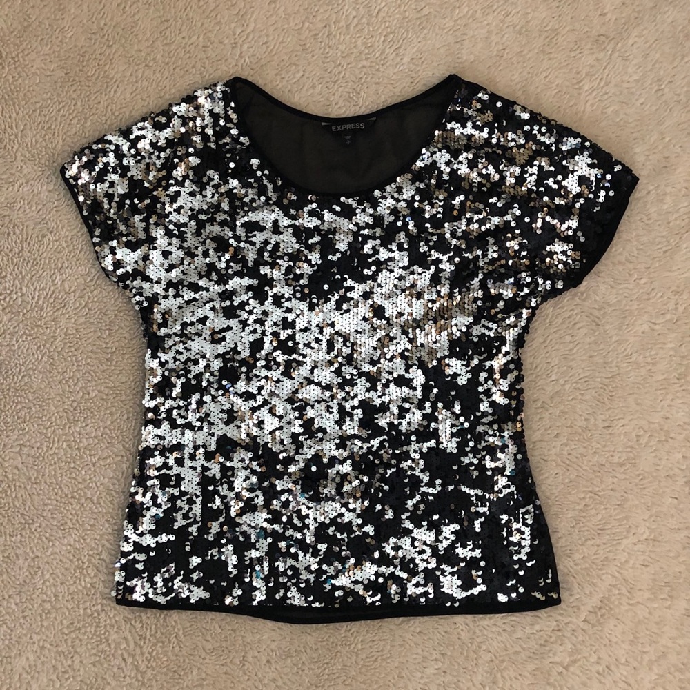 Black Reflective Express Top